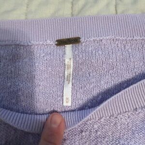 Free People Soft Lavender Knit Sweater